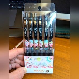 Sarasa Kirby Black Gel Pens Set